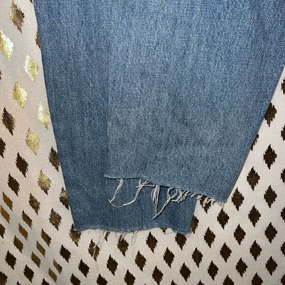 Free people we the people blossom jeans 5 button light wash raw hem size 28 - Picture 6 of 6